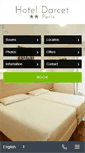Mobile Screenshot of hoteldarcetparis.com